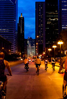 Friday Night Bicycle Ride on Michigan Ave